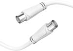 Hama Antennen-Kabel, Koax-Stecker - Koax-Kupplung, 1,5 m, 90 dB