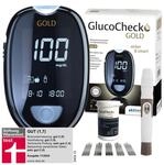 GlucoCheck GOLD Blutzuckermessger&auml;t-Set (mg/dL) mit 10 Blutzuckerteststreifen, 10