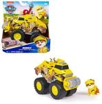 PAW PATROL Rescue Wheels - Rubbles Bulldozer Monstertruck mit Rubble Hundefigur,