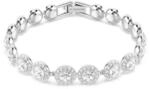 Swarovski Una Angelic Armreif, Wei&szlig;es, Rhodiniertes Tennis-Armband mit Strahlenden