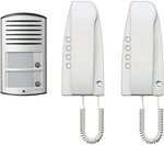 BTICINO, Analoges Audioset 2-Familienhaus mit T&uuml;rstation LINEA 2000 und 2