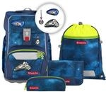 Step by Step Giant Schulranzen-Set &bdquo;Starship Galactus, blau | 5-teilig,