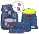Step by Step Giant Schulranzen-Set &bdquo;Horse Lima, 5-teilig, blau, ergonomischer