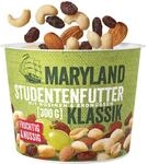 Maryland Studentenfutter Klassik 300g Becher &ndash; Rosinen Erdnusskerne Cashewkerne und