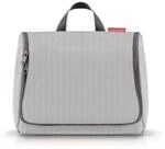 reisenthel toiletbag XL Herringbone Grey - praktischer Kulturbeutel mit Haken,