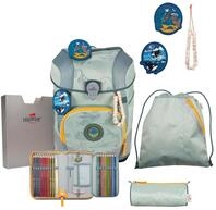 DerDieDas ErgoFlex Tiny Exklusiv Eco Schulranzenset 5-teilig Grey Planet