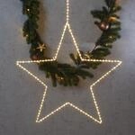 MARELIDA LED Stern Leuchtstern Metallstern Weihnachtsstern f&uuml;r Innen/Au&szlig;en (60cm