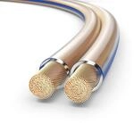PureLink Lautsprecherkabel OFC 2x2,50mm&sup2; (0,10mm), 30,0m, transparent mit blauer