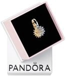 PANDORA Sterling silver and 14k gold-plated unique metal blend Cubic Zirconia...