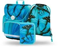 Baagl Schulranzen M&auml;dchen Set 3 Teilig, Ergo Schultasche f&uuml;r 1. Klasse,