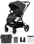 Kinderkraft YOXI Kinderwagen, buggy von Geburt bis 22 kg, Einfach Zusammenklappe,