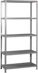 PROREGAL Schraubregal Panda 5 Metallb&ouml;den | HxBxT 180x80x30cm | Fachlast 100kg 