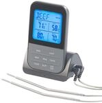 Rosenstein & S&ouml;hne Backofenthermometer Funk: Funk-Braten- & Ofenthermometer mit 2
