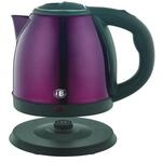 Herzberg, HG5011-PUR, 1.8L Edelstahl kabelloser Wasserkocher in Violett, 1500W