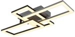 Deckenleuchte Deckenlampe LED Wohnzimmerleuchte grau opal verstellbar L 61,4 cm