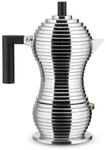 Alessi Pulcina MDL02/3BFM &ndash; Designer-Espresso-Kaffeemaschine, Griff und Knopf aus