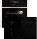 Autarkes Herdset: 60cm Einbaubackofen EB8016ED + 77cm Induktionskochfeld IH87704RL 