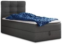 Sofnet Boxspringbett Best Mini mit Bettkasten und Matratzentopper - Einzelbett mit