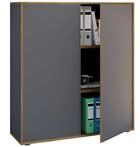 VCM Holz B&uuml;roschrank Ordner Aktenschrank B&uuml;rom&ouml;bel Schrank Salia 3-Fach...