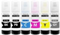 Supply Guy Tinte kompatibel mit Epson 114 f&uuml;r EcoTank ET-8500, ET-8550 (6x70ml