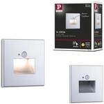 Paulmann 93134 Special Wand EBL Set Edge eckig LED 1x1,2W 230V PIR-Sensor Chrom matt
