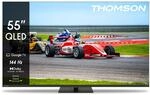 Thomson 55 Zoll (139cm) QLED Zentral F&uuml;sse Google Smart TV, Wi-Fi, Dolby Audio,