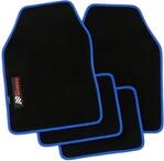 PETEX Carbon Autoteppich Universal 4-teilig blau