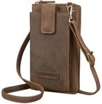 STILORD 'Nelly' Geldb&ouml;rse mit Handyfach Leder 3-in-1 Handytasche Umh&auml;ngetasche