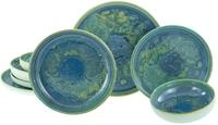 Creatable, 22447, Serie Yuki, 8-teiliges Geschirrset f&uuml;r 2 Personen, Teller Set aus