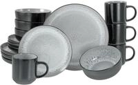 CreaTable, 19928, Serie Nordic Fjord Frost, 16-teiliges Geschirrset f&uuml;r 4...