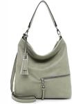 Tamaris Damen Schultertasche Shopper Handtasche Nele aus Kunstleder in Gr&uuml;n mit