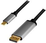 LogiLink CUA0100 - USB 3.2 Gen 1-DisplayPort Anschlusskabel 4K/60 Hz, Alu,