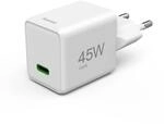 Hama Schnellladeger&auml;t USB C, Super-Mini-Format 3,0 x 3,60 x 3,80 cm, 45W