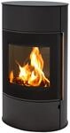 H&M Germany Kaminofen Mango 2.0 Plus schwarz oval 8kw gro&szlig;er Feuerraum Bauart 1