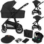 LIONELO BIANKA Kinderwagen 3 in 1 bis 22 kg Babywanne Autositz, Zusammenlegbar,