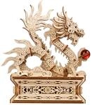 Ugears Wood Dragon 3D Puzzle - 3D Holzpuzzle Erwachsene Chinesischer Drache