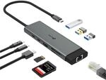 TP-Link UH9120C Docking Station USB C Hub PD100W, 4K 60Hz HDMI, 1&times; USB C, 3&times; USB A,
