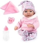 Bayer Design Reborn Babypuppe, 38 cm, realistisch, lebensecht | mit Flasche,