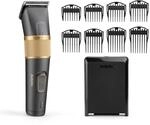 BaByliss Graphite Precision Haarschneider, 8 Kammf&uuml;hrungen, 40 Schnittl&auml;ngen, K&uuml;hl