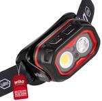 Wiha Stirnlampe 500lm mit Bewegungssensor I Stirnleuchte LED wiederaufladbar I...
