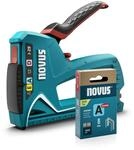 NOVUS TOOLS Handtacker J-29 Set mit 1800 Klammern und Metall-Geh&auml;use | 3-in-1 Tacker