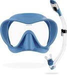Cressi F1 Tauchmaske oder Combo Schnorchelset - Rahmenloses Geh&auml;rtetes Glas -