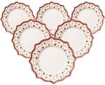 Villeroy & Boch Toy's Delight Speiseteller 6er Set, 28 cm, Weihnachtsgeschirr,...