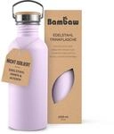 Bambaw Edelstahl Trinkflasche Lila Wasserflasche 1l Nicht Isolierte Edelstahlflasche