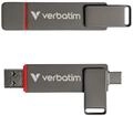 Verbatim Dual QuickStick, 1 TB, Externe 3.2 Gen 1 USB-C/USB-A SSD, High-Speed USB
