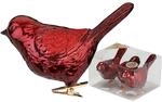 Inge-glas Christbaumschmuck V&ouml;gel auf Clip 9cm Kunststoff 3er Set - Gro&szlig;e