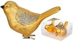 Inge-glas Christbaumschmuck V&ouml;gel auf Clip 9cm Kunststoff 3er Set - Gro&szlig;e