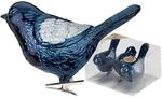 Inge-glas Christbaumschmuck V&ouml;gel auf Clip 9cm Kunststoff 3er Set - Gro&szlig;e