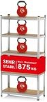 EASYmaxx Schwerlastregal 180x90x40 cm | 875 kg Traglast, 175 kg pro Ebene |...