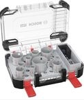Bosch 14x PRO Multi Material Power Change Plus Lochs&auml;ge-Set &ndash; Transparentes Etui